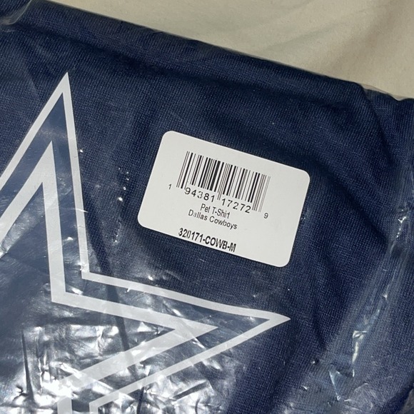 Brand New Littlearth NFL Unisex NFL Pet T-Shirt DALLAS COWBOYS Size Medium FootB - Picture 8 of 16